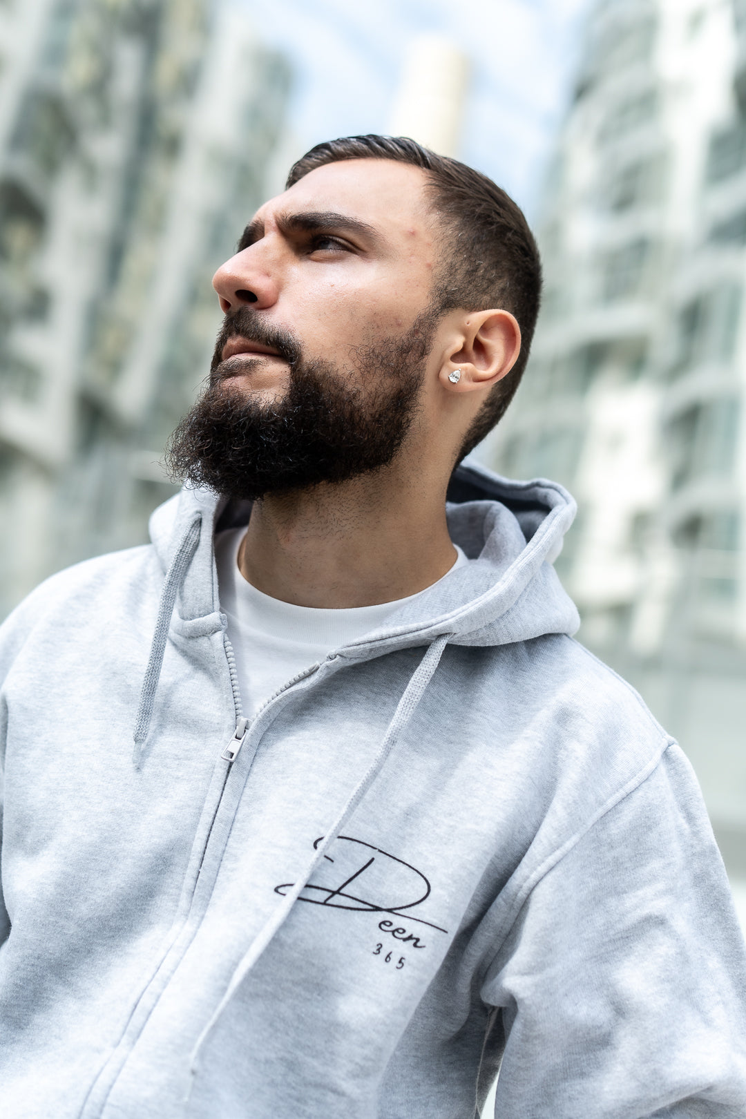 Deen 365 Heather Grey Zip Hoodie