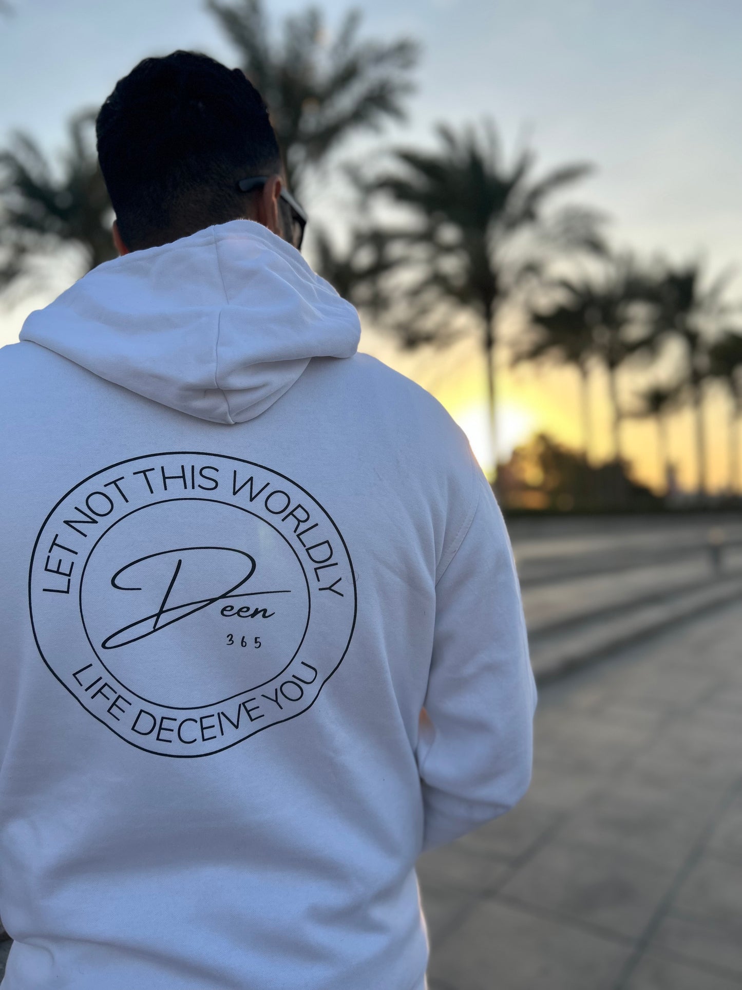 Loose Fit Islamic Hoodie White