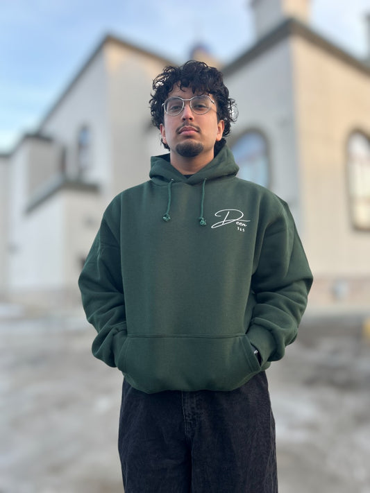 Loose Fit Islamic Hoodie Forest Green